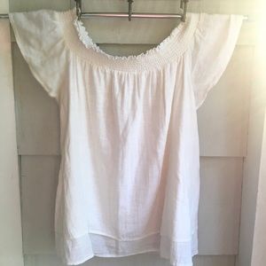 NEW gauzy soft cotton off the shoulder top